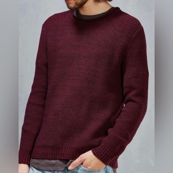 O'Hanlon Mills Other - O'Hanlon Mills Calhoun Burgundy Crew Neck Men's Sweater Size S
